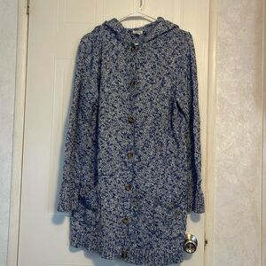 LLbean hooded sweater oversized.  Size Large